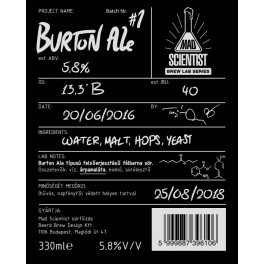 Mad Scientist - Burton Ale 1 (0,33l)