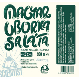 Mad Scientist - Magyar Uborkasaláta (0,33l)