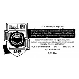 Angol IPA - O.K. Brewery (0,33l)